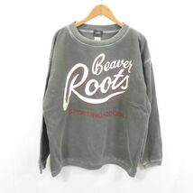 90s BEAVER ROOTS カナダ製 スウェット トレーナー / 0303_画像1