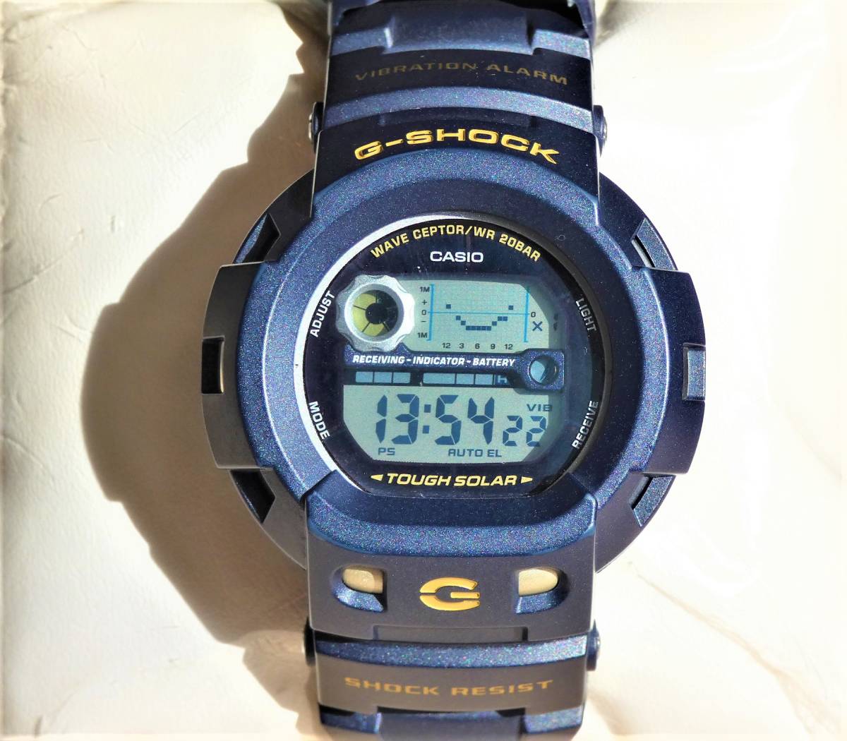 ダブル/ミストブルー 限定/G-SHOCK/コラボ/日本赤十字/電波ソーラー