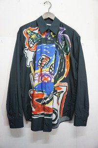 美品 国内正規21AW OUR LEGACYアワーレガシー COCO SHIRT SHARK PRINTオーバーサイズ 長袖 シャツ グラフィック M4212CSP 本物225N▲