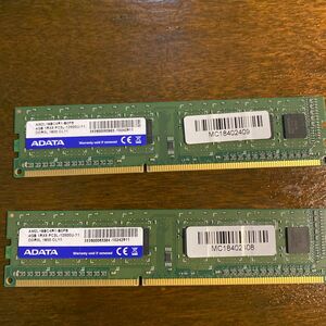 4GB ADATA DDR3 DDR3-1600 メモリ