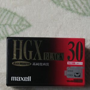 ビデオカセットテープ 30分 VHS-C HGX BLACK TC-30HGX (B) G 