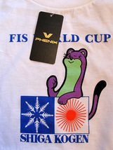 新品 PHENIX フェニックス FIS WORLD CUP 記念Tシャツ S.A.J OFFICIAL SUPPLIER 80sデットストック 志賀高原スキー場 ビンテージ_画像3