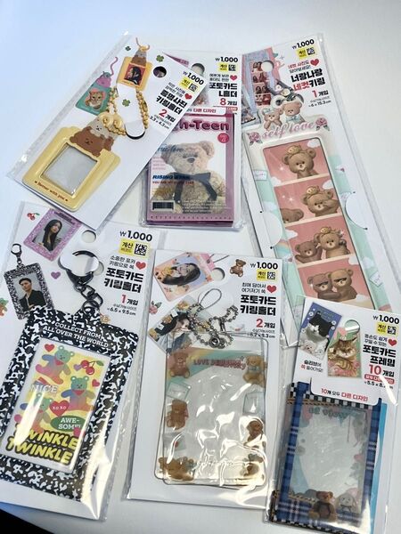 韓国ダイソー 推し活グッズ6点セット くま