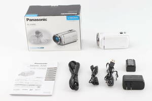 #5002 パナソニック HDビデオカメラ V360MS 16GB 高倍率90倍ズーム ホワイト HC-V360MS-W