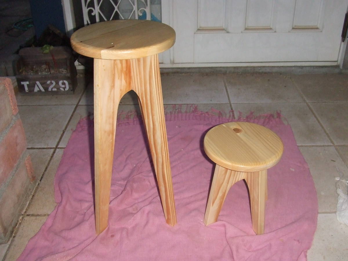 ほぞ組】 栗材スツール 高さ52cm 丸椅子 stool-