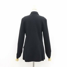 国内正規品◆RALPH LAUREN ラルフローレン コットン ニット 3釦 ジャケット 黒 ブラック M_画像2