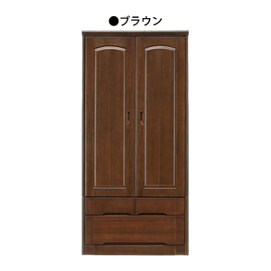  wardrobe closet clothes hanging final product storage Dance wooden width 90cm Brown 