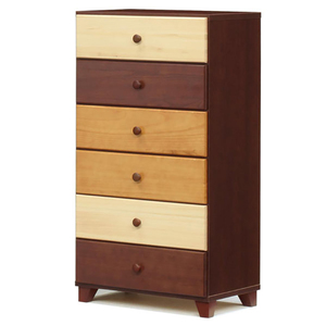  chest living high chest width 60cm 6 step Northern Europe final product storage wooden * Brown 