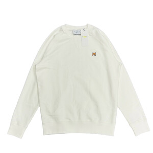 新品 Lサイズ MAISON KITSUNE フォックスヘッド スウェット トレーナー メゾンキツネ エクリュ