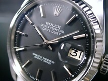 激レア ROLEX ロレックス 14金WGフルーテッド ref.1601 ブラック Cal.1560 デイトジャスト オイスターパーペチュアル 超美品☆_画像1