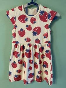  free shipping * pretty * One-piece * strawberry *130* total pattern * skirt 
