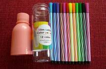 ☆ 未使用　Slim bottle Color pen set 12 colors スリムボトル カラーペン 12色セット 新品_画像3