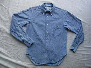 INDIVIDUALIZED SHIRTS インディビジュアライズド シャツ　コットンオックス素材　ボタンダウンシャツ　MADE IN USA 薄く汚れ有り