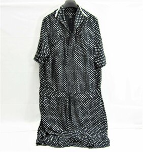 Y's ワイズ ポルカドット ロングワンピース ダークネイビー SIZE:2 レディース 衣類 □UF3764