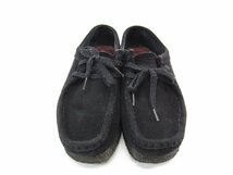 Clarks クラークス Wallabee ワラビー ブラックスエード 24.5cm レディース シューズ 靴 ∠UT9289_画像2