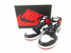 NIKE AIR JORDAN 1RETRO HIGH OG BLACK TOE/ /555088-125 SIZE:28cm ナイキ スニーカー 靴 ≡SH6368