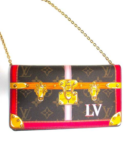 ルイヴィトン バッグ 財布 新品 限定品 LOUIS VUITTON ヴィトン ショルダー M62456 チェーンウォレット 正規品 正規ギフト包装 