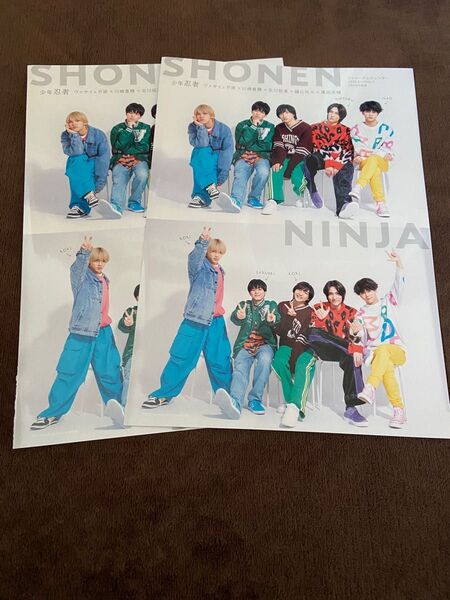 Winkup ウィンクアップ 少年忍者 SpeciaL ピンナップ 厚紙