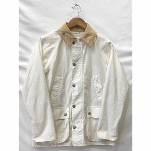 【Barbour 】ビデイル バブアー ハンティングジャケット S ナイロン WHT 無地 1701078 ts202403