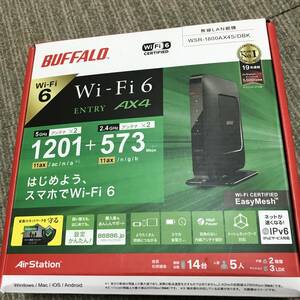 BUFFALO 無線LANルーター 親機 WSR-1800AX4S-BK Wi-Fi6 2.4GHz 5GHz