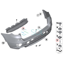 BMW F25 X3 E70 X5 E71 X6 ドアパネル ブラインド リベット 2個セット 3.0si 4.8i 20dX 20iX 28iX 35iX 50iX M 07142151750_画像4