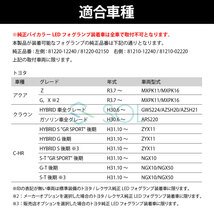 トヨタ ヤリス ヤリスクロス 10系 210系 純正新型LEDフォグランプ専用 2色切り替え バイカラーLEDフォグランプ ホワイト イエロー_画像7