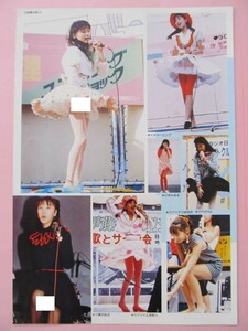 伊藤智恵理 レモンエンジェル 桜井智 ● 切り抜き ● 2P ● 【 一瞬生撮り / アイドル・パンチラ 】 atn4