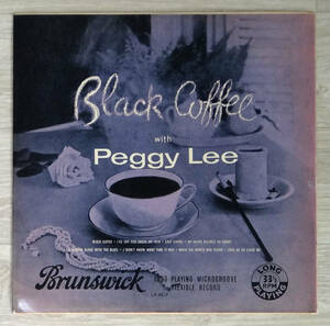 新同! UK Original 最初回 Brunswick LA 8629 Black Coffee with Peggy Lee MAT: 1B/1B
