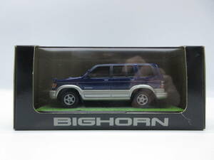 1/43 いすゞ　ビッグホーン　ISUZU BIGHORN ディーラー特注 非売品　カラーサンプル　ミニカー　エンパイヤブルーマイカ