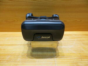 *H0323* VR Aesval *VIRTUAL REALITY GALSSES . VRヘッド VRヘッドマウントディスプレイ ヘッドホン付き ピント 動作未確認品中古#*