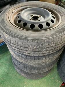 Y876 175/65R15 DUNLOP ダンロップ 2019年 PCD100 4H 5J FIELDER フィールダー NZE164 4本セット