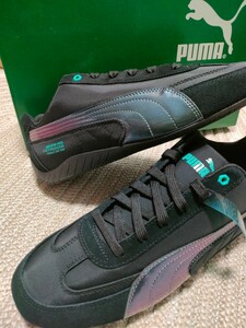 新品 定価13200 PUMA メルセデス ベンツ ペトロナス スニーカー 28.5cm スピードキャット ME 黒 エンブレム プーマ コラボ 公式 F-1