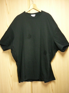 ★DOUBLE STANDARD CLOTHING(ダブルスタンダードクロージング)・サイズF【６～７分袖/タップリ/オーバーＴシャツ】黒★商品詳細は記載文を