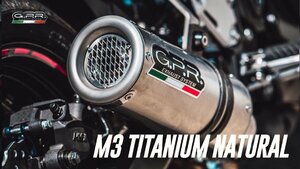 GPR / M3 チタニウム スリップオン マフラー ハイマウントレース仕様 / KTM デューク125 2017-2020