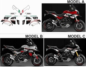 カスタム グラフィック デカール ステッカー 車体用 / ドゥカティ ムルティストラーダ 1200 2010 - 2014 / TRIBUTE トリビュート