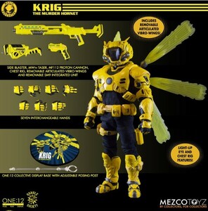 Mezco Toyz オリジナルフィギュア　アメリカ殺人スズメバチ　KRIG　１/12スケール　新品未開封　（検ホットトイズ　バンブルビー　DAMTOYS