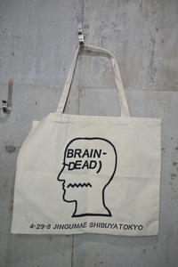 b rain dead BRAIN DEAD tote bag bag eko back large D3190