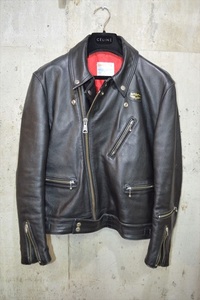 ルイスレザー　LewisLeathers　サイクロン　Cyclone　カウレザー　ライダース　ジャケット　40　ブルゾン　666期　ヴィンテージ IT0107