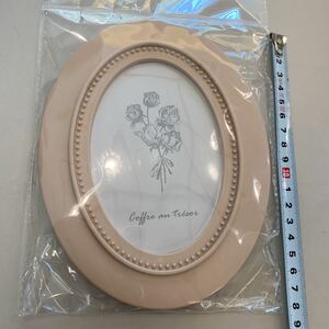  photo frame picture frame length length oval beige new goods 2063