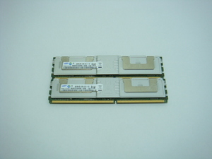 SAMSUNG メモリー/DDR2/4GB(2枚合計8GB)/PC2-5300F/M395T5160QZ4/ヒートシンク付き HP xw6400 xw6600 xw8400 xw8600