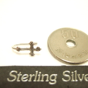 横浜最新 シルバー925SILVERクロス♰魅惑の銀イヤーカフ 十字架 6ミリ メンズレディース 送料180円ξgpiξξイヤリング60の画像4