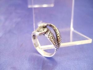  Yokohama новейший серебряный 925SILVER.! очарование. серебряный кольцо-змейка 20 номер мужской женский стоимость доставки 290 иен ξgRξ ξ кольцо 72a