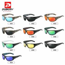 DUBERY サングラス 偏光グラス UV400 軽量 車 釣り アウトドア スポーツサングラス スポーツ ブラック 黒 スポーティ おしゃれ_画像8