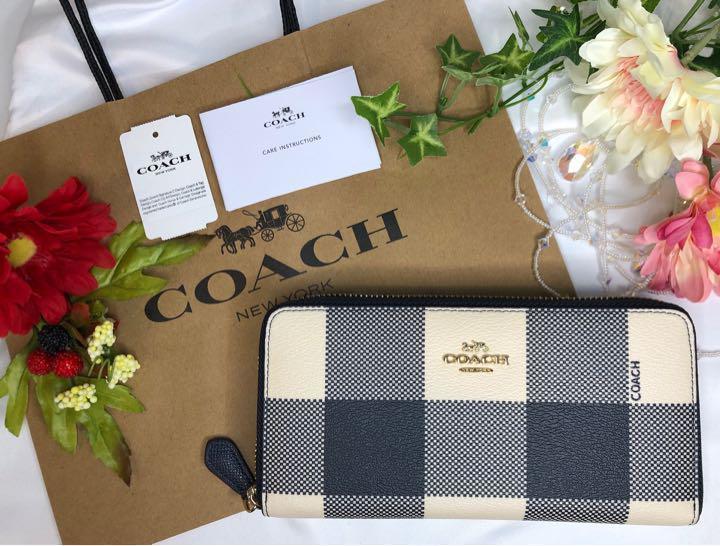 全てのアイテム COACH コーチ 新品 チェック 長財布 メンズ レディース