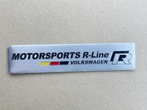  Volkswagen R линия R Line aluminium эмблема стикер Golf 4.5.6.7 Sirocco Jetta Passat Polo Tourane...