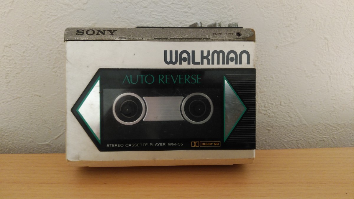 ジャンク 比較的キレイ SONY WM-55 WALKMAN カセットプレーヤー-