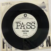 未使用盤 見本盤 1980年 オリジナル FRICTION フリクション I CAN TELL PISTOL Reck 恒松 Hige 坂本龍一 PASS Records PAS204 UNPLAYED 7“_画像6