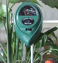 送料500円◆3 in 1 土壌測定酸度計 多機能土壌pH測定器 pH・水分・照度測定器 高精度 電池不要