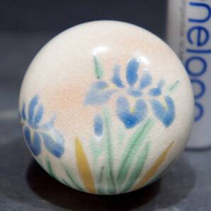 盆栽の添え飾り アヤメ 直径3.5cm 高さ2.5cm