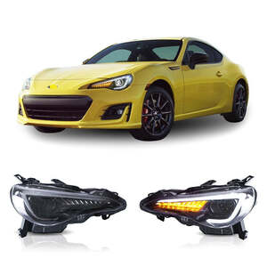 LED ヘッドライト 86 BRZ ZN6 ZC6 トヨタ スバル シーケンシャルウィンカー スモーク VLAND